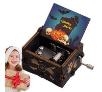 Halloween Music Box, Halloween Theme Music Box, Wooden Classical Music Box, Halloween Tune Wooden Music Box, Winding Halloween Music Box, Music Box