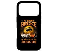 Halloween My Broom Broke So Now I Drive A School Bus Case for iPhone 17 Pro