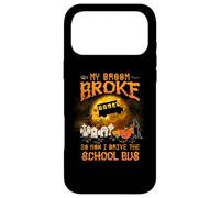 Halloween My Broom Broke So Now I Drive A School Bus Case for iPhone 17 Pro Max