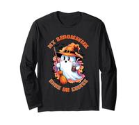 Halloween My Broomstick Runs on Coffee Long Sleeve T-Shirt