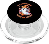 Halloween My Broomstick Runs on Coffee PopSockets PopGrip for MagSafe