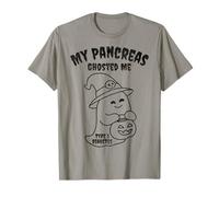 Halloween My Pancreas Ghosted Me,Type 1 Diabetes Meme Ghost T-Shirt