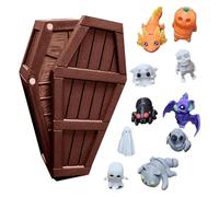 Halloween Mystery Coffin Countdown Calendar, Halloween Coffin Countdown Gift Box, Spooky Decorations For Desktop Bookshelf Workplace Birthday Vacation