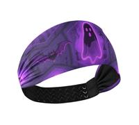 Halloween Mystery Ghosts Bats Cooling cloth headbands for women Elastic head for women for make up tennis Football Workouts