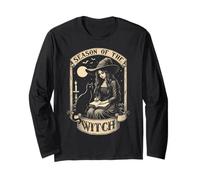 Halloween Mystical Vintage Season of The Witch Party Costume Long Sleeve T-Shirt