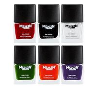 Halloween Nail Polish by Moon Terror | 10ml | Set of 6 | SFX Make up, Special effects Make up, Nail Varnish