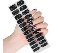 Halloween Nails Stickers Glow in Dark Nails Polish Strips Semi Cured Gels Nails Strips Manicures Stickers for Woman