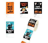 Halloween Name Labels for Gifts,Self Adhesive Stickers for Present,Set1-300 Pcs Stickers,Treats&Crafts-Spooky Halloween Party Decorations for Kids,Adults-Perfect for Trick Or Treat,Sweet Bags&DIY