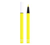 Halloween Neon Makeup UV Pen,UV Neon Liquid Eyeliner Fluorescent Matte Colored Eyeliners Pen,Glows Under Black Light Festival Accessories Body Painting Color Body Painting Pen Neon Party (Yellow)