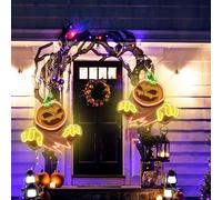 Halloween Neon Signs for Wall Decor, Skull Neon Light, Halloween Pumpkin Neon Light, USB Powered Light Up Acrylic LED Sign for Bedroom Kids Room Living Room Bar Party Halloween Decor (CC0813A-7)