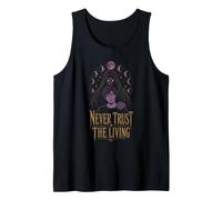 Halloween Never Trust The Living Spooky Zombie Teens Tank Top