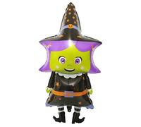 Halloween New Small Witch Balloon Mid-Autumn Festival Mall KTV Facilities Pumpkin Ghost Skeleton Aluminium Foil Balloon Package Durability