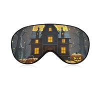 Halloween Night Eye Mask for Women & Men, Breathable & Adjustable Eye Cover, Ultra Soft Sleep Mask, Lightweight Travel Blindfold for Airplane, Nap, Night Sleeping