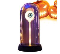 Halloween Night Light, Eyeball Lamp, Aesthetic Scary Lights, Creepy Tabletop Glow for Haunted Ambiance and Spooky Effects, Indoor, Kids, Adults, Bedroom, Living Space, Party Room, 7.48x3.74 Inches