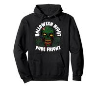 Halloween Night Pure Fright Zombie Skull Pullover Hoodie