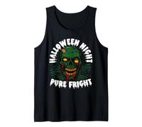 Halloween Night Pure Fright Zombie Skull Tank Top