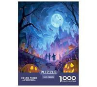 Halloween_night_scene Jigsaw Puzzles for Adults Kids Interesting Puzzles 1000 Piece Impossible Puzzle Home Decoration Gifts 38x26cm/1000pcs