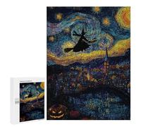 Halloween Night Sky Art Puzzle 1000 Teile Schwer Puzzle Spielzeug Lernspiel Impossible Herausforderungsspielzeug Für Erwachsene Kinder 500 PCS