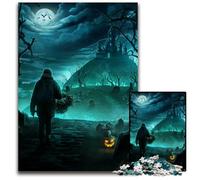 Halloween Night Walk 1000 Pieces Puzzle Gifts Paper Jigsaw Puzzles for Adults Challenging DIY Brain Teaser for Teenagers 1000 PCS(38x26cm)