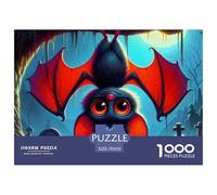 Halloween Night with Pumpkins And Bats Securely Fitted Pieces Suitable for Long Hour Relaxation, Brain Training And Personal Leisure Time 70x50cm/1000pcs