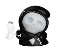 Halloween Nightlight - Rechargeable Ghost Lamp, Adjustable 3-Level Dimming | Soft Silicone Glow Party Decoration for Tabletop Display, Entrance Ambiance, Bathroom Lighting, Cozy Bedroom, Nursing Care