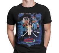 Halloween Nightmare On Elm Street 3 Dream Warriors Movie Poster Mens T Shirts#HD Black 2XL