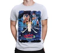 Halloween Nightmare On Elm Street 3 Dream Warriors Movie Poster Mens T Shirts#HD White L