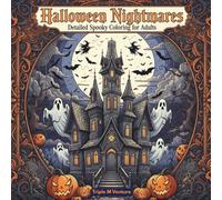 Halloween Nightmares: Detailed Spooky Coloring for Adults