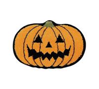 Halloween Non-Slip Bath Mat Halloween Door Rug for Indoor & Outdoor Use Gothic Witchy Scary Decor Water Absorbent Washable Microfiber Floor Mat Welcome Entrance Decorations, 60x40cm (Orange)