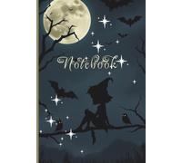 Halloween Notebook 6x9 | Lined Journal 100 Pages - Witch and Full Moon: Autumn Notebook for Notes, Diary, Festive Gift Idea