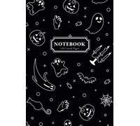 Halloween Notebook: Cute Halloween Lined Notebook,A5 Lined Paper Notebook, 120 Pages, Cute and Funny Halloween Patterns, Style 4