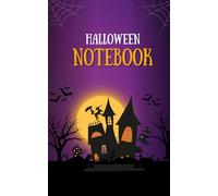 Halloween Notebook | Spooky 5x8 Inch Lined Journal with Haunted House, Witch, Ghosts & Bats | Cute Scary Writing Book for Kids, Teens & Adults