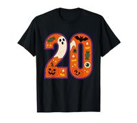 Halloween Number 20 Birthday Pumpkin Ghost Spider Candy bat T-Shirt