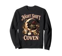 Halloween Nurse Costume Caregiver Night Shift Coven RN Nurse Sweatshirt
