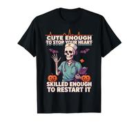 Halloween Nurse Cute Enough to Stop Your Heart Value Graphic T-Shirt