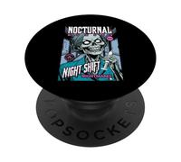 Halloween Nurse Funny Zombie Night Shift Nightmare Magazine PopSockets Swappable PopGrip