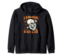 Halloween Nurse I'm Not Tachy Ok That's A Fib, Funny CVICU Zip Hoodie