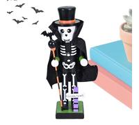 Halloween Nutcracker Figures - Halloween Nutcracker | Collectible Nutcrackers | Adds Gothic charm to seasonal setups, great gift for collectors or spooky home accen