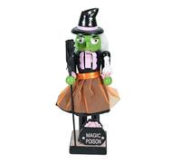 Halloween Nutcracker - Holiday Decor Skeleton Pumpkin | Window Accent Wooden Craftsmanship Lightweight Build Shelf Display Holiday Charm, for Home Shelf Party, 9.84 inches