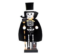 Halloween Nutcracker Soldier | Wood Nut Cracker Figurine | Funny Nut Crackers Soldier Figure | Nutcracker Collectible Statue Decoration for Shelf, Table, Mantel