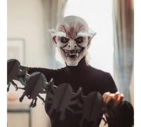 Halloween Old Man Facemark Horror Head Coverings Compulsion Prank Funny Head Coverings Eye Holiday Party Dress Up Black Masquerade Mask(A d,One Size)