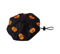 Halloween -on/sew on Patch Pumpkin for All Fabrics and Leather | Halloween Decoration Sticker to on for Clothing and Costumes | Fabric Applique | 1.97x1.97 in Rkz368 (Black, One Size)