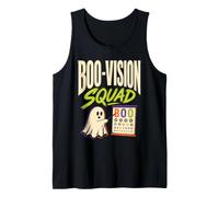 Halloween Optometrist Boo-Vision Squad Ghost Eye Chart Tank Top