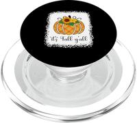 Halloween Orange Pumpkin Buffalo plaid It's Fall Y'all Women PopSockets PopGrip for MagSafe
