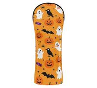 Halloween Orange Pumpkin ghosts Golf Club Head Covers Waterproof Headcover with Interchangeable No. Tags Designed to Fit All Woods and Drivers womens golf clubs