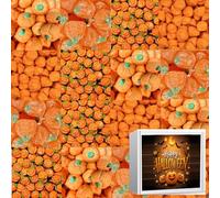 Halloween Orange Themed Party Sweets With Gift Box - Mixed Types of Orange Flavour Pumpkin Mallows,Jellies,Mallow sweets - Party Bag Mixed Sweets (1kg)