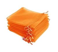 Halloween Organza Treat Bags Reusable Ventilated Pouches With Web & Witch Design For Parties Organza Trick Or Treating Bags