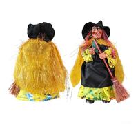 Halloween Ornament, Lightweight Halloween Witch Ornament For Haunted House And Themed Party Decorations Fabric And Plastic(E)