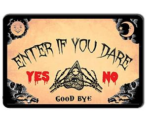 Halloween Ouija Board Enter If You Dare Metal Sign 8X12 Inch