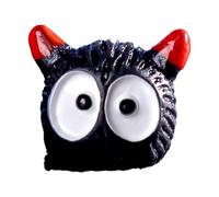 Halloween Outdoor Decorations Halloween Micro DIY Night Lit Black Enchanting Miniature for Displays Hanging Decoration(A,1.3X1.1CM)